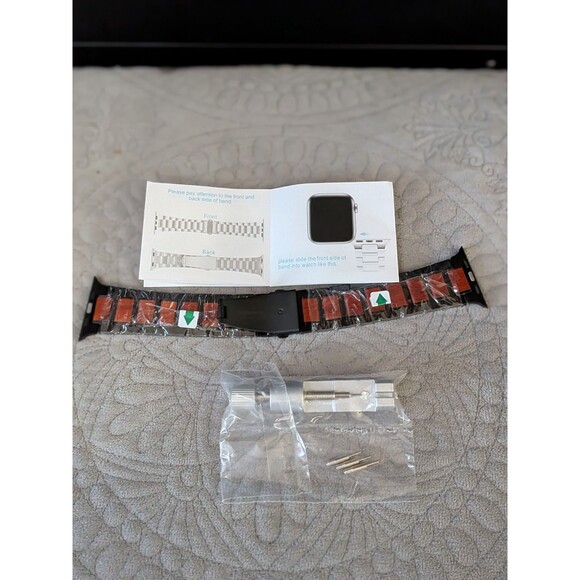 Beautiful Stainless Steel Apple Watch Band, Heavy WeightAdjustable Includes Tool - Picture 5 of 7